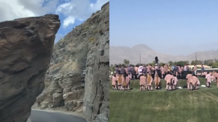 April 21 2019 Kardashian-Jenner-West Easter Sunday Service at Coachella